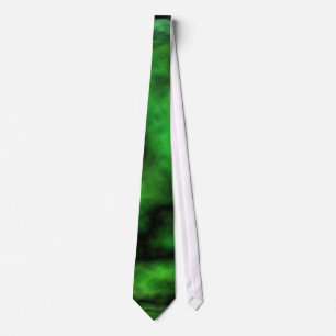 Funky Neon Green Emerald Halloween Abstrakt Krawatte