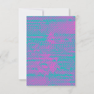 Funky Neon Halftone Grunge Blank Einladungskarte Einladung