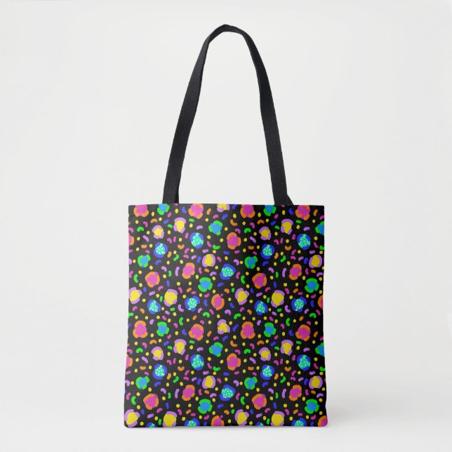 Funky Neon Leopard Tasche (Vorderseite)