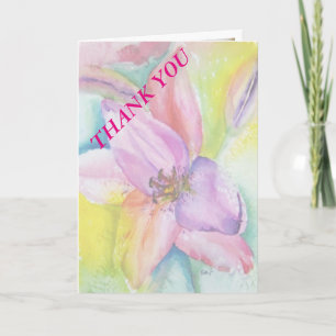 FUNKY NEON LILY DANKE YOU CARD