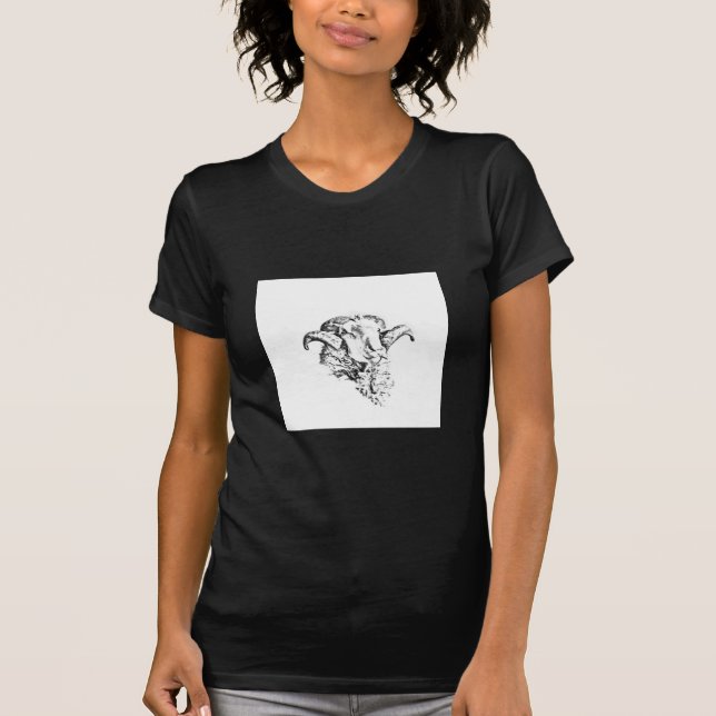 Funky Niedlich Sheep Ram T-Shirt (Vorderseite)