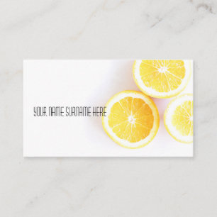 Funky Orange Bio Feel Business Card Visitenkarte