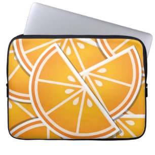 Funky orange Keile Laptopschutzhülle