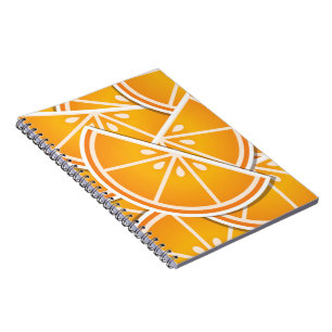 Funky orange Keile Notizblock