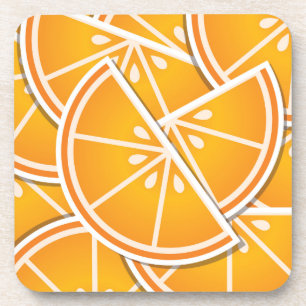 Funky orange Keile Untersetzer