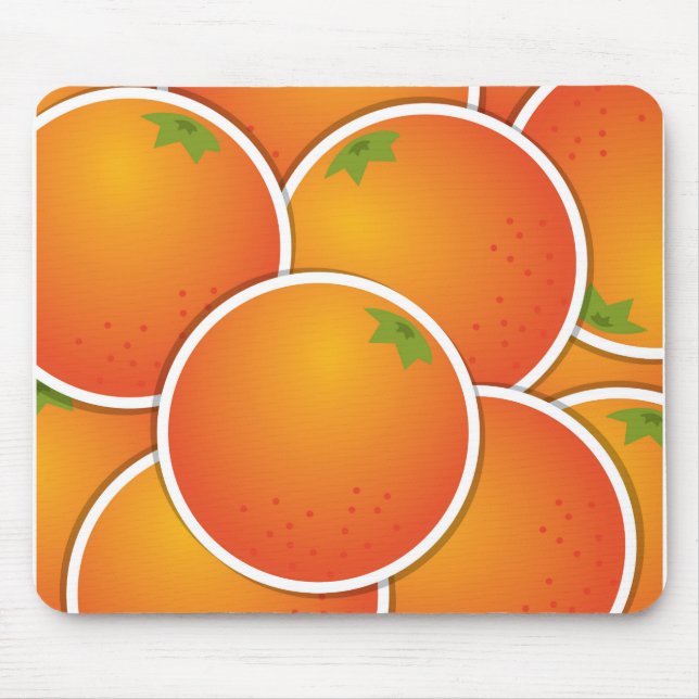 Funky Orangen Mousepad (Vorne)
