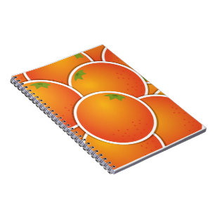 Funky Orangen Notizblock