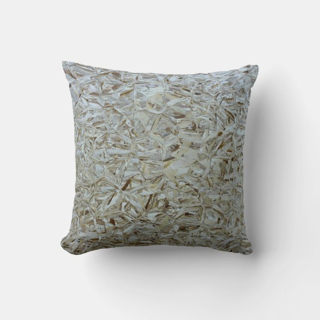 Funky OSB Texturbau Chipwood Kissen (Vorderseite)