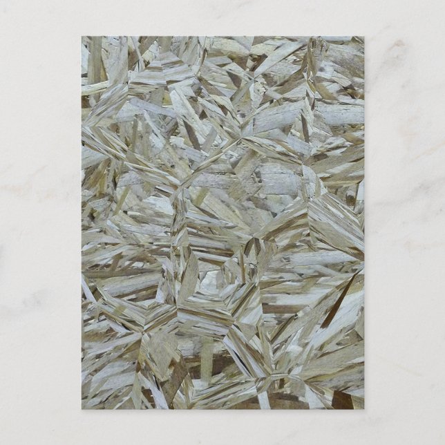 Funky OSB Texturbau Chipwood Postkarte (Vorderseite)