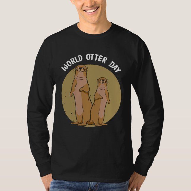 Funky Otter  for sweet otter fans and  otters T-Shirt (Vorderseite)