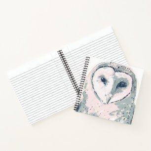 Funky Owl Portrait Notizbuch