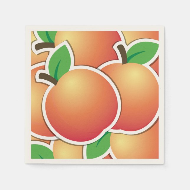Funky Peach Serviette (Vorderseite)