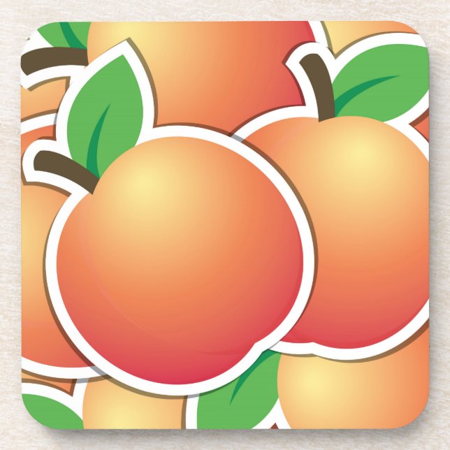 Funky Peach Untersetzer (Vorderseite)