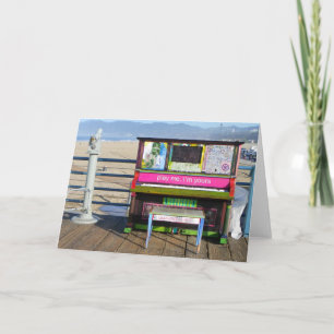 Funky Piano Grußkarte! Karte