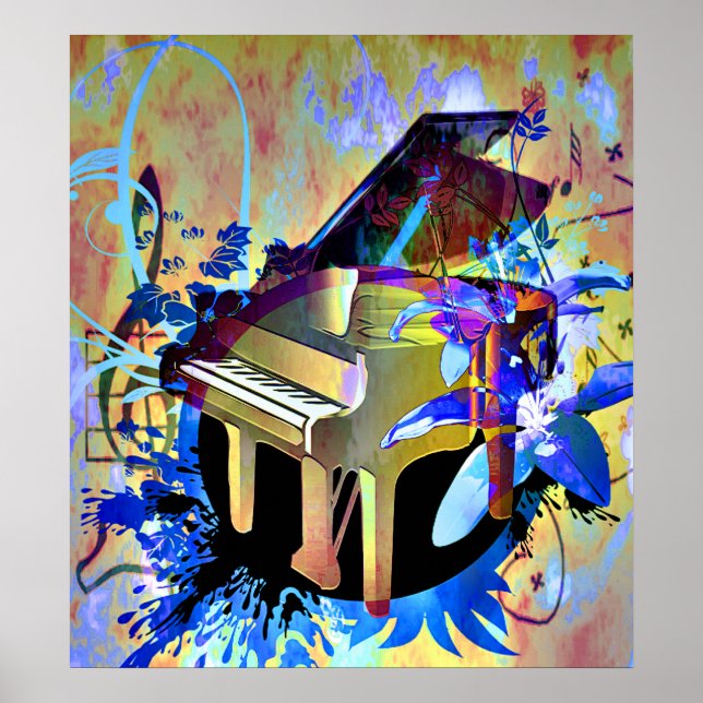 Funky Piano Poster (Vorne)