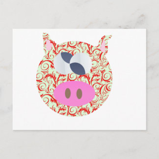 Funky Pig Postkarte
