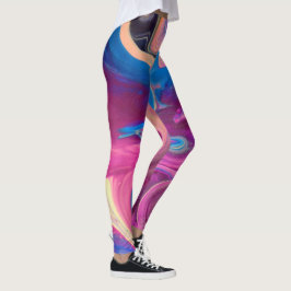 Funky Pink Art Leggings