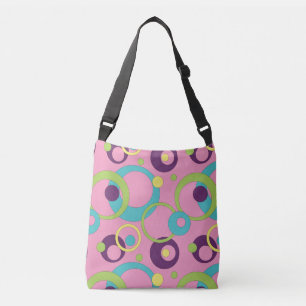 Funky Pink Circles All-Over-Print Bag Tragetaschen Mit Langen Trägern