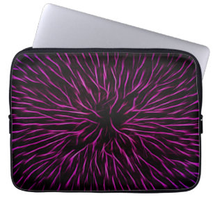 Funky Pink Fire Blume Abstrakt Laptopschutzhülle