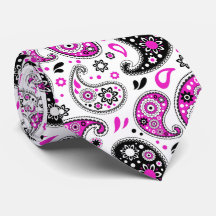 Funky Pink Modern Country Western Bandana Paisley