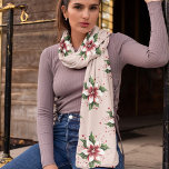 Funky Pink Red and Green Poinsettia Chiffon Scarf Schal<br><div class="desc">Eine Sammlung schöner Schals mit Funky Poinsettias in verschiedenen Farben mit passendem Hintergrund. Sehr elegant als Geschenk oder für sich selbst.</div>