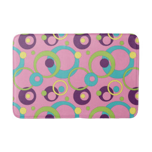 Funky Pinke Kreise Badematte
