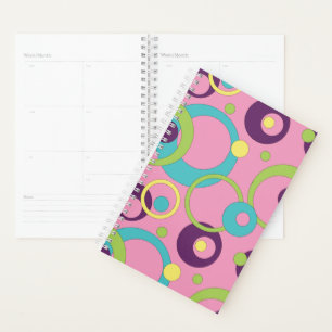 Funky Pinke Kreise Planer