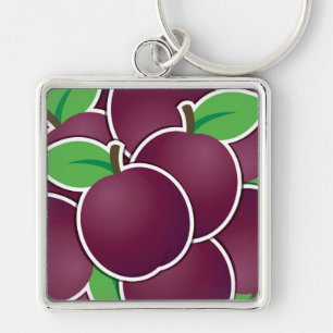 Funky plum schlüsselanhänger