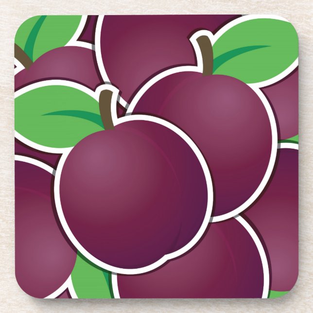 Funky plum untersetzer (Vorderseite)