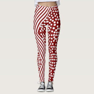 Funky Polka Dot Lines kühne Leggings