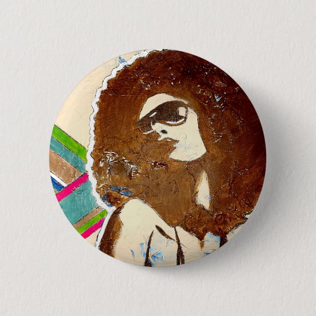 Funky, Pop-Art Zubehör-Taste. Button (Vorderseite)