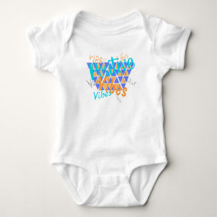 Funky Positive Vibes Baby-Body Baby Strampler