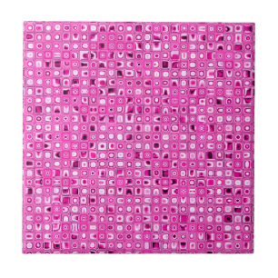 Funky 'Pretty In Pink' Mosaikfliesen-Muster Fliese