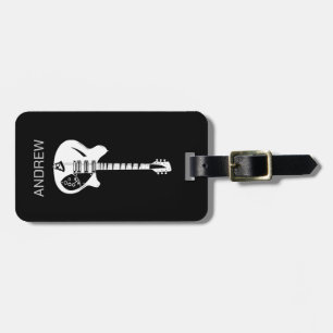 Funky Psychedelic Gitarre Pop Art Music Instrument Gepäckanhänger