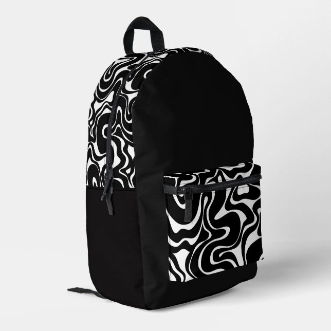 'Funky Psychedelic'-Rucksack  Bedruckter Rucksack (Rückseitige Ecke links)