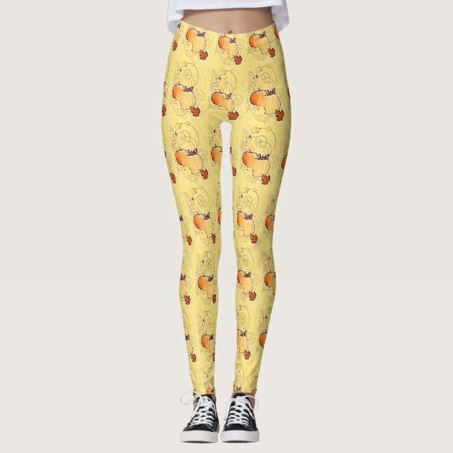 Funky Pumpkins Leggings (Vorderseite)