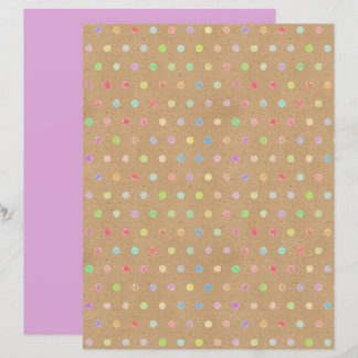 Funky Punkte Imitate Brown Kraft Scrapbook Paper