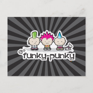 Funky-Punky Postcard Postkarte