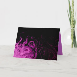 Funky purple and black greeting card feiertagskarte