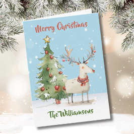 Funky Quirky Stilvoll gepflegter Wasserfarben Rent Karte