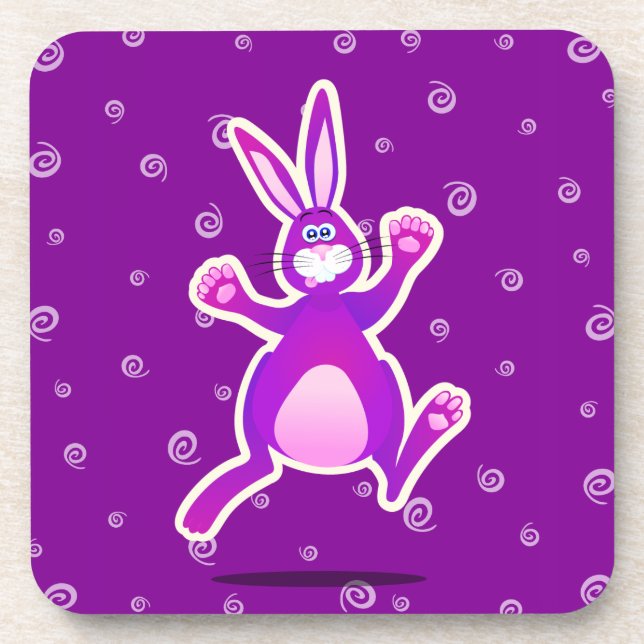 Funky rabbit, Untersetzer (Vorderseite)