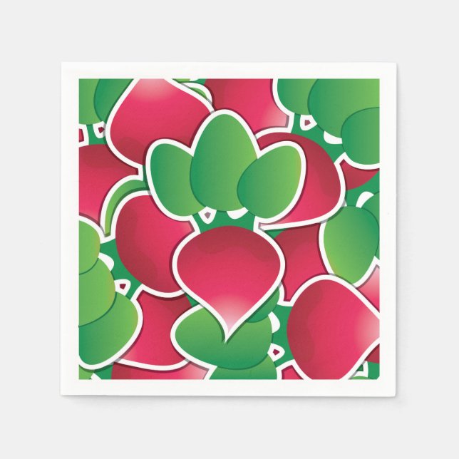 Funky radish serviette (Vorderseite)