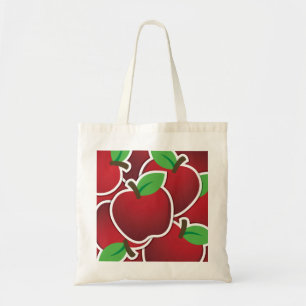 Funky Red Apfel Tragetasche