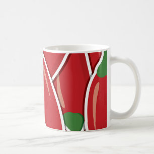 Funky red Chili Paprikaschoten Tasse
