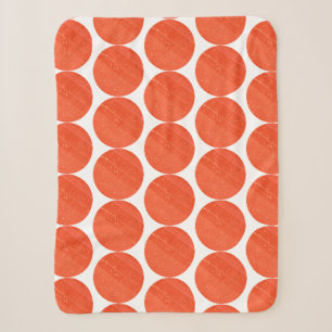 Funky Red Jade Jasper Textur Kreise Decke Sherpadecke