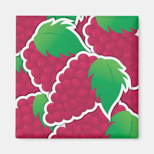 Funky red Trauben Magnet