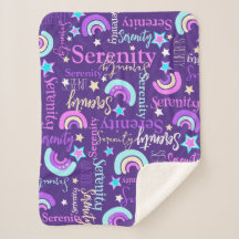 Funky Regenbogenstars lila Mädchen nennen sich far