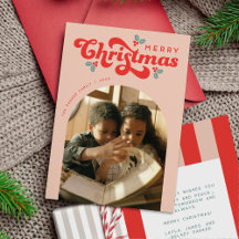 Funky Retro 70er Frory Christmas Foto