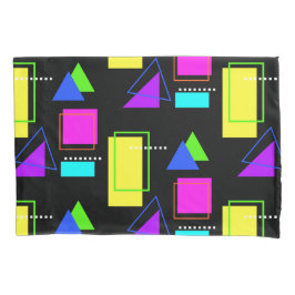 FUNKY RETRO 80er NEON FLUORO GEOMETRIC FORM DRUCKE Kissenbezug