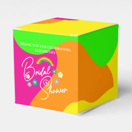 Funky Retro Bridal Shower Geschenkschachtel